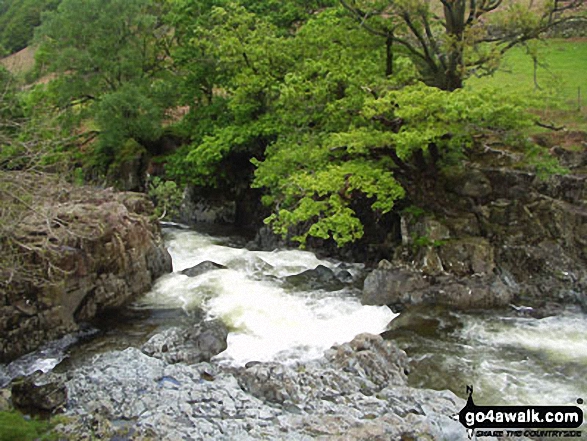 Walk c189 High Raise from Rosthwaite - Stonethwaite beck in the Langstrath Valley