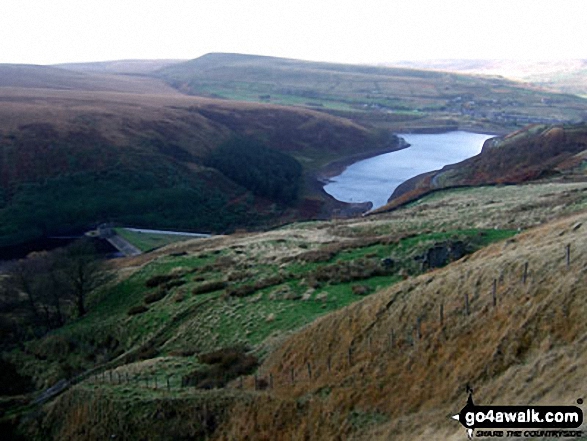 Walk wy106 West Nab and Horseley Head Moss from Meltham - Butterley Reservoir from Horseley Head Moss