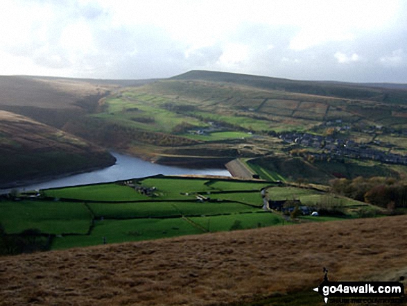 Walk wy106 West Nab and Horseley Head Moss from Meltham - Butterley Reservoir and Marsden from Binn Moor