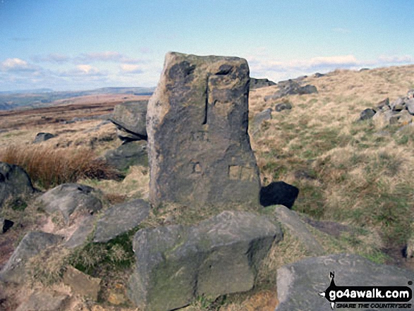 The Aiggin Stone, Blackstone Edge Moor