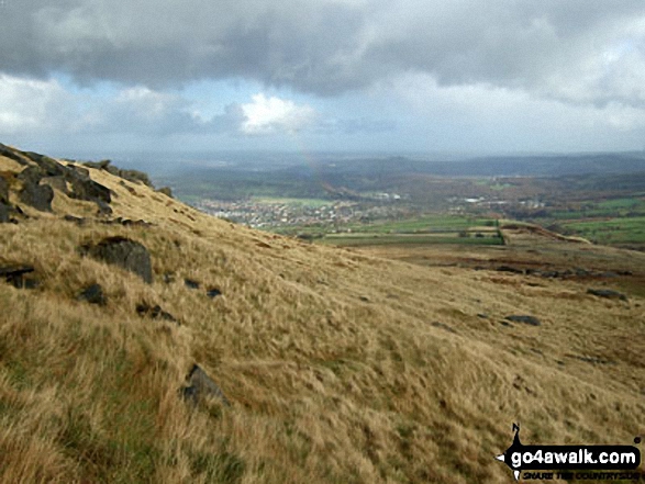 Walk wy106 West Nab and Horseley Head Moss from Meltham - Meltham across Meltham Moor from West Nab