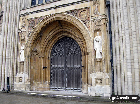 Norwich Cathedral Norwich Cathedral was begun in 1096 and completed in 1145. Norwich Cathedral has the second largest cloisters in England, only exceeded by those at Salisbury Cathedral.