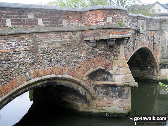 Detail on Bishopgate Bridge, Norwich 