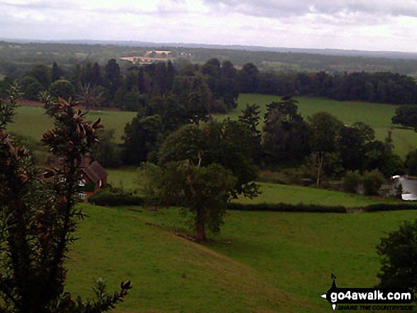 Walk su125 South Nutfield from Bletchingley - The Surrey Countryside from The Greensand Way above Castlehill Farm