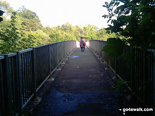 Walk su125 South Nutfield from Bletchingley - Footbridge over the M23 near beyond Crabtree House