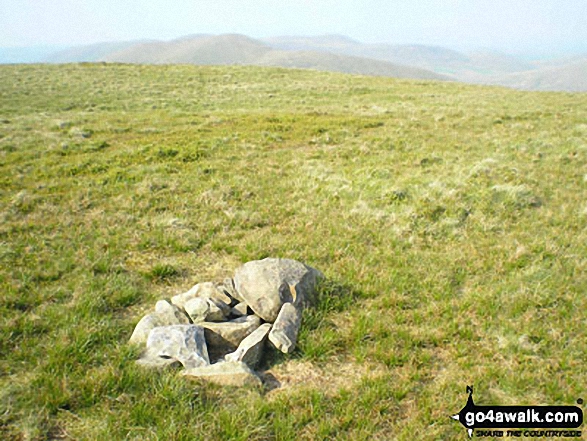 Walk c336 Calders, The Calf and Yarlside via Cautley Spout from The Cross Keys - The cairn on Great Dummacks