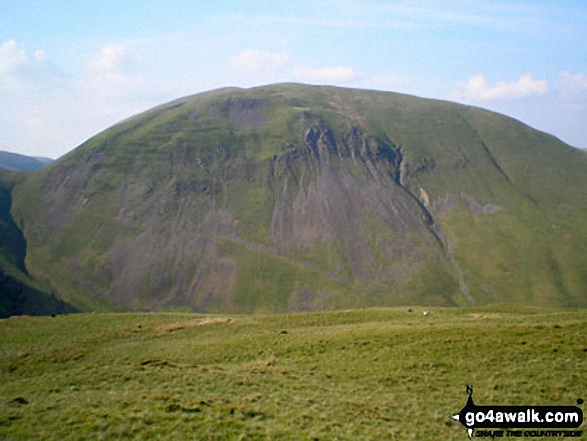 Walk c336 Calders, The Calf and Yarlside via Cautley Spout from The Cross Keys - Yarlside from the lower slopes of Great Dummacks