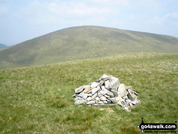 Walk c347 The Howgill Fells 2000ft'ers - Kensgriff summit cairn