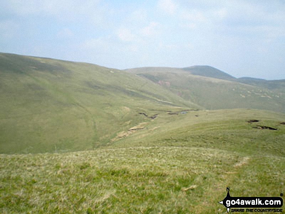 Walk c347 The Howgill Fells 2000ft'ers - Green Bell from Kensgriff