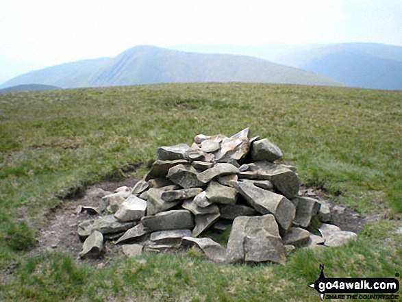 Walk c330 Yarlside, Randygill Top, The Calf and Calders from The Cross Keys - Randygill Top summit cairn