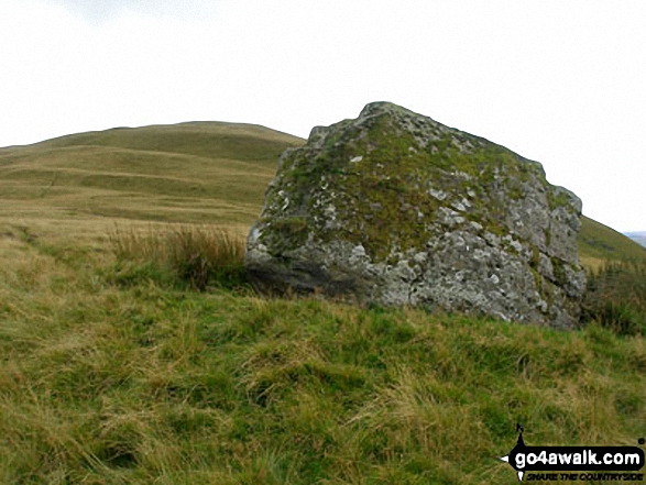 The huge rock on the lower slopes of Pen y Bwlch Gwyn 