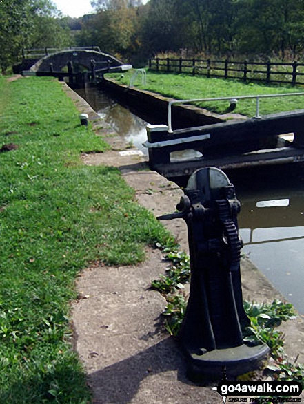 Walk s191 Consall Forge and The Caldon Canal from Froghall Wharf -  Lock 16 on The Caldon Canal