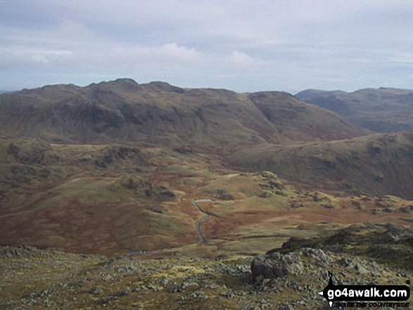 Gunson Knott, Crinkle Crags (Long Top) and Crinkle Crags (South Top) from Slight Side 