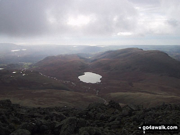 Walk c453 The Scafell Mountains from Wasdale Head, Wast Water - Burnmoor Tarn from Sca Fell