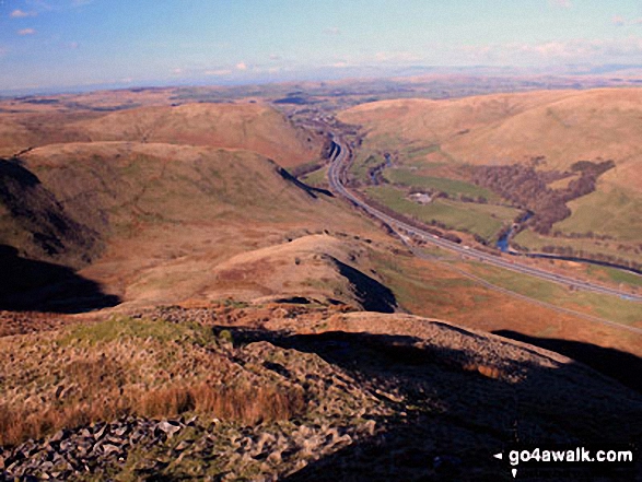 The M6 Motorway at Tebay from Grayrigg Pike (Grayrigg Forest) 