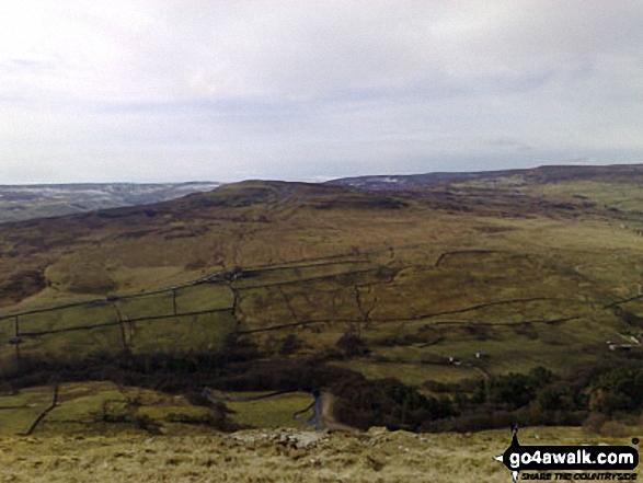 Walk ny140 Fremington Edge and Calver Hill from Reeth - Calver Hill from Fremington Edge