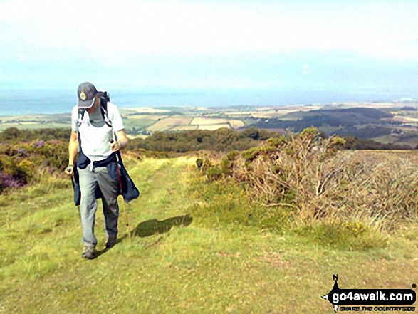 Graham walking near Thorncombe Hill 