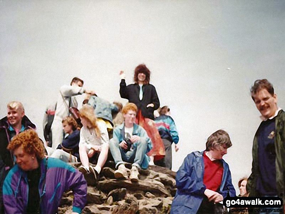 Walk gw136 The Snowdon (Yr Wyddfa) Horseshoe from Pen y Pass - Me on the summit of Mount Snowdon