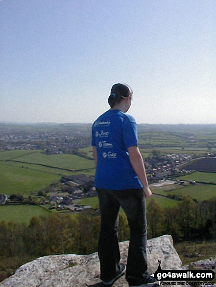 Me on Warton Crag in The South Pennines Lancashire England