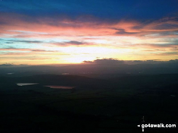 Sunrise from Pendle Hill (Beacon or Big End)