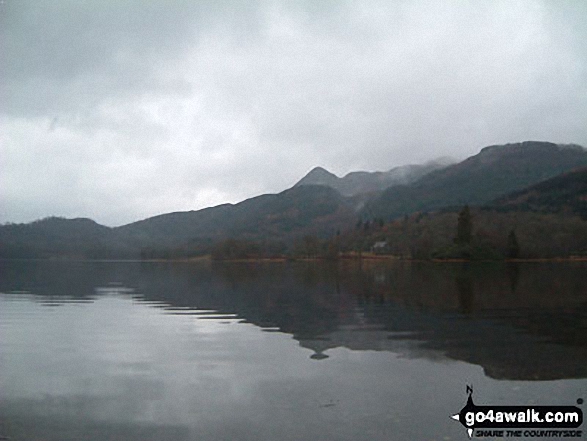 Walk st131 Ben A'an from Loch Achray - Moody view of Ben A'an across Loch Achray