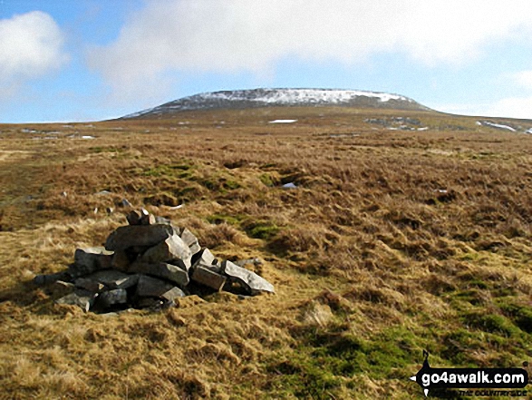 Walk c317 Cross Fell from Kirkland - Cross Fell from a cairn on Ironwell Band