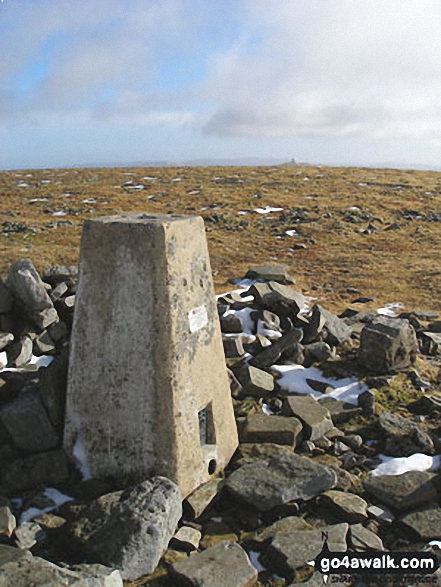 Walk c317 Cross Fell from Kirkland - Cross Fell summit trig point