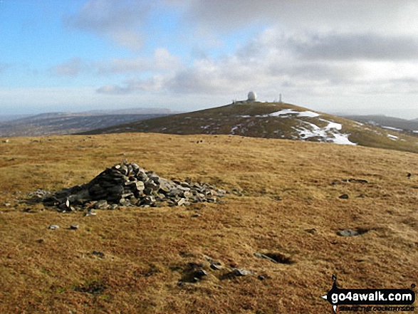 Walk Little Dun Fell walking UK Mountains in The North Pennines  Cumbria, England