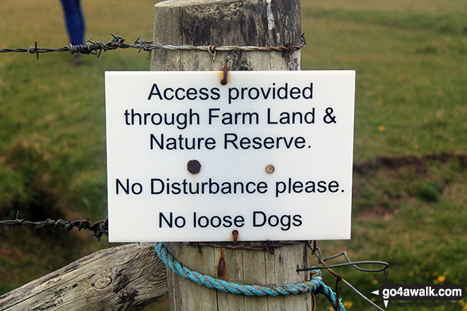 Sign near Noss Head 