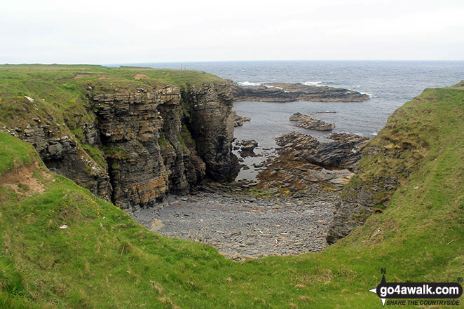 Views of the Noss Head coastline