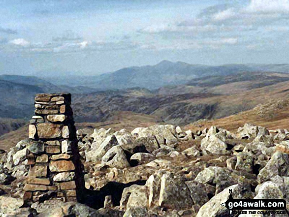 Walk c243 High Raise and Ullscarf from Rosthwaite - High Raise (Langdale) Summit