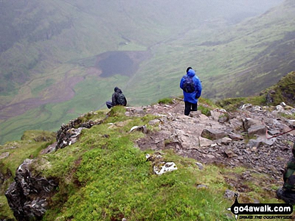 Walk Meall Dearg (Aonach Eagach) walking UK Mountains in Loch Leven to Connel Bridge, Strath of Orchy and Glen Lochy  Highland, Scotland