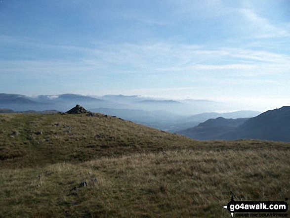 Walk c167 Wetherlam and Swirl How from Low Tilberthwaite - Great Carrs from Little Carrs