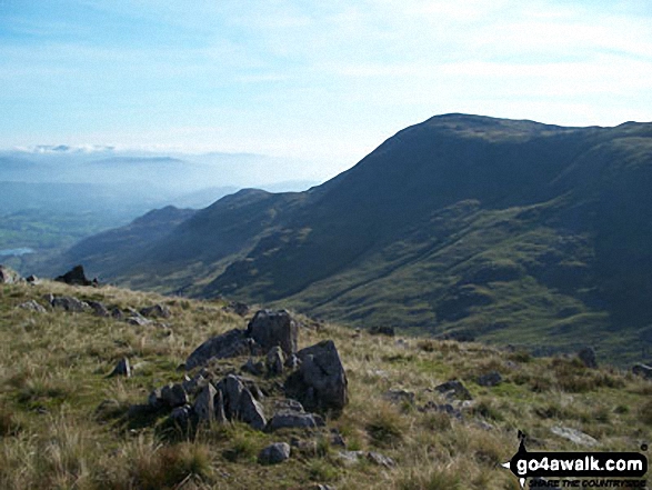 Walk c306 The Old Man of Coniston and Wetherlam from Coniston - Wetherlam from Swirl How