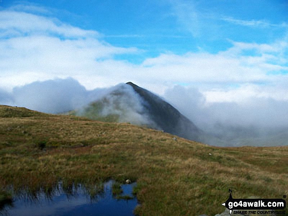 Walk c220 Helvellyn via Striding Edge from Glenridding - Catstye Cam from Hole-in-the-wall