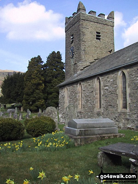 Walk c177 Baystones and Wansfell Pike from Ambleside - Troutbeck Church