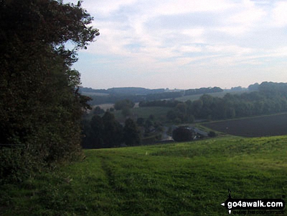 Walk k118 Bodsham from Hastingleigh - Fields near Hastingleigh