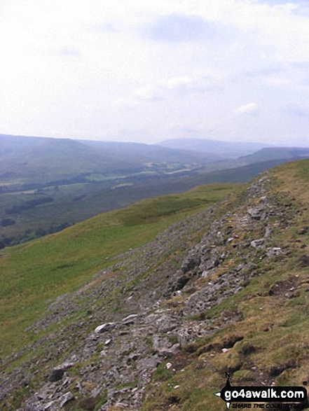 Walk ny110 Hardraw Force and Pike Hill from Hawes - Looking North West from  Pike Hill