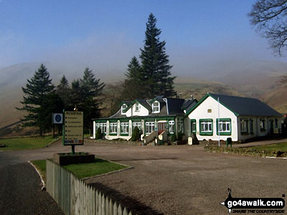 Walk bo121 Wisp Hill (Teviothead) and Pikehaw Hill from Mosspaul Hotel - The Mosspaul Hotel on the A7 between Carlisle and Hawick