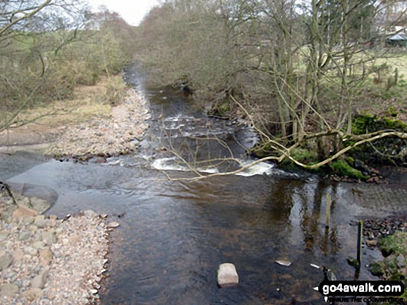 Walk n146 Wooler Common and Happy Valley (Low Level Route) from Wooler - Coldgate Water Ford at Colgate Mill