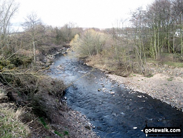 Walk n146 Wooler Common and Happy Valley (Low Level Route) from Wooler - Wooler Water near Earle Mill, Wooler