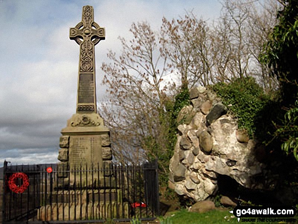 Walk n170 Weetwood Moor, Dod Law, Doddington and The River Glen from Wooler - Tower Hill Memorial, Wooler