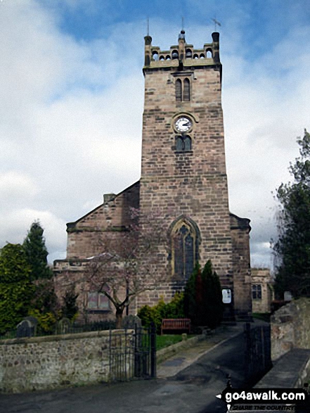 Walk n107 Wooler Common and Happy Valley (High Level Route) from Wooler - St Mary's Church, Wooler