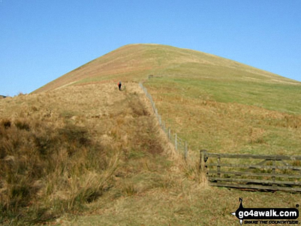 Walk bo109 Wisp Hill (Teviothead), Pikehaw Hill and Ellson Fell from the Mosspaul Hotel - Ellson Fell from Glenrief Cottage