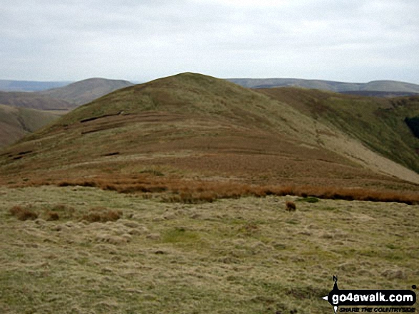 Walk bo128 Dod Hill (Teviothead) from Linhope Farm - Bye Hill and Carlin Tooth (Teviothead) from Dod Hill (Teviothead) summit