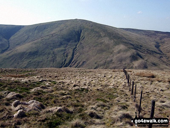 Walk bo121 Wisp Hill (Teviothead) and Pikehaw Hill from Mosspaul Hotel - Pikethaw Hill from Wisp Hill (Teviothead)