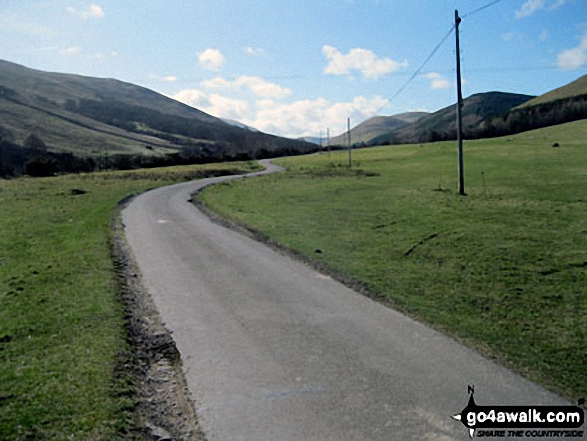 Walk n167 The Cheviot from Hethpool - Hare Law, Coldburn Hill, College Valley, Blackhaggs Rigg, Black Hag and Sinkside Hill from Hethpool