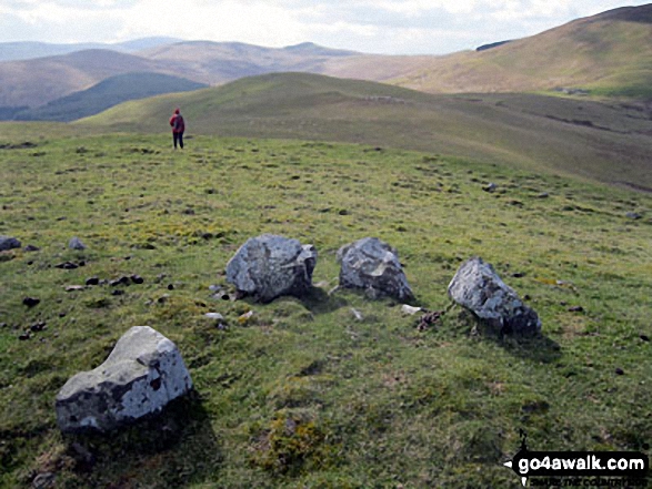 Walk n196 Ring Chesters, Eccles Cairn and Trowupburn from Hethpool - Ring Chesters summit