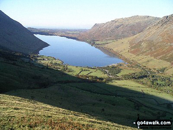 Walk c271 The Scafell Massif from Wasdale Head, Wast Water - Wast Water and Wasdale Head from Lingmell