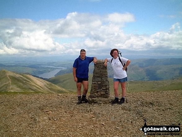 Walk c220 Helvellyn via Striding Edge from Glenridding - Helvellyn Summit